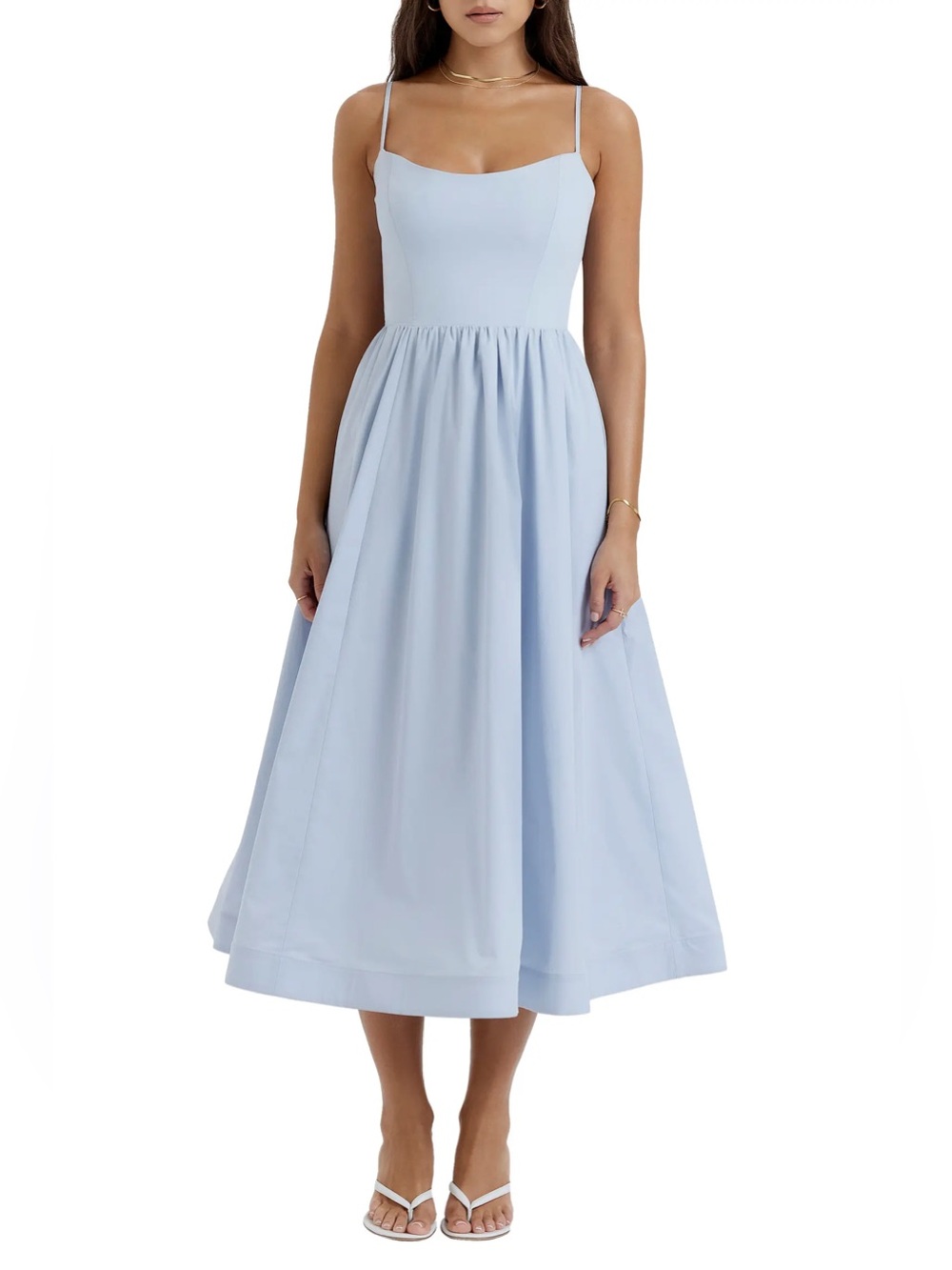 House of CB Lolita Corset Cotton Blend Fit & Flare Dress